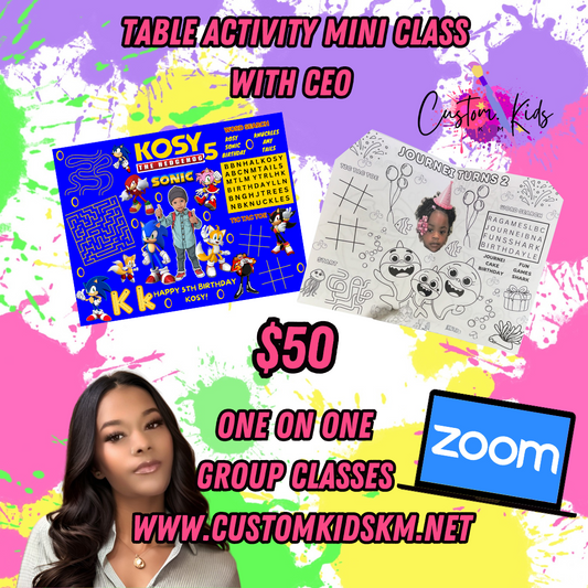 TABLE ACTIVITY BOOKS MINI CLASS