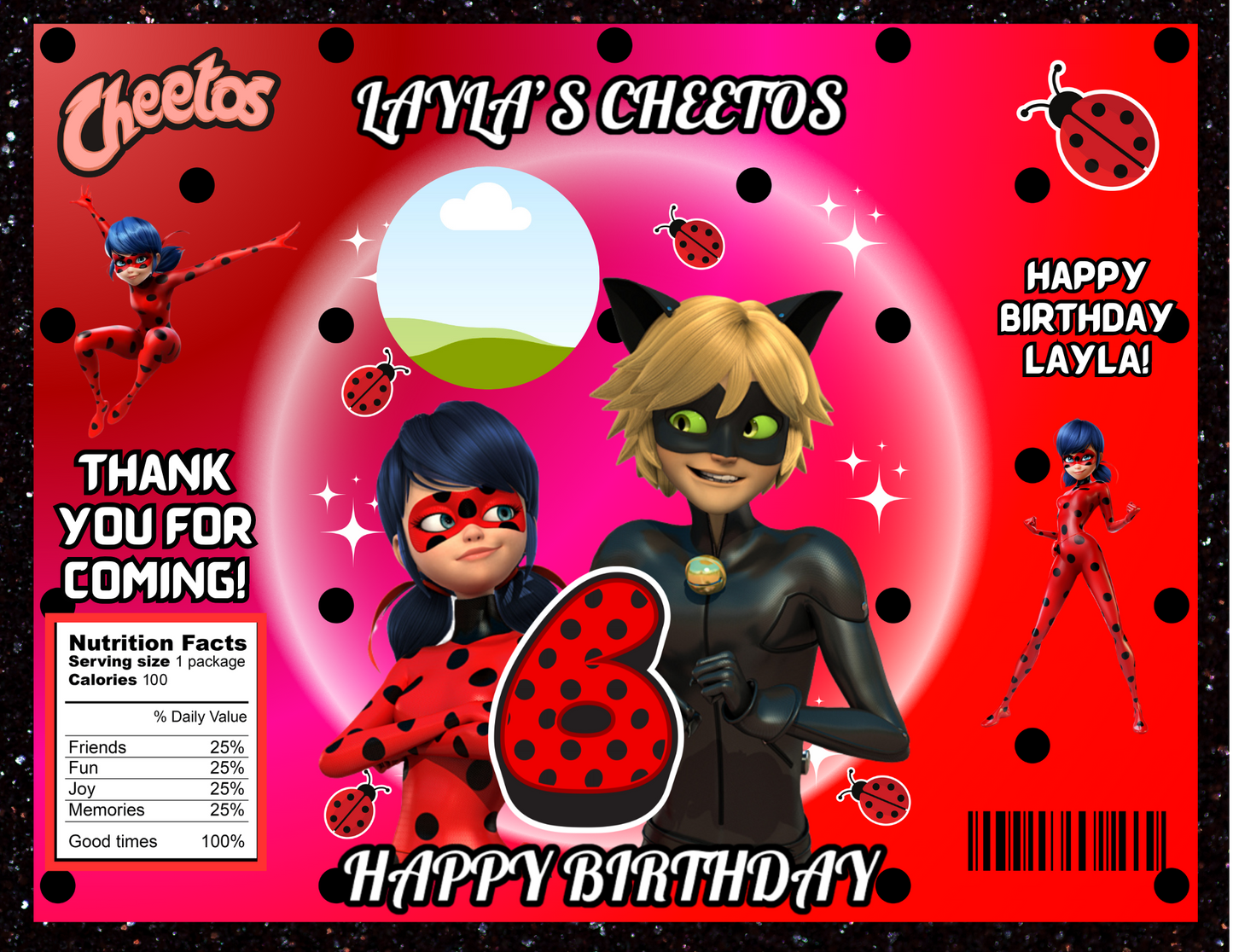 Lady bug template Editable
