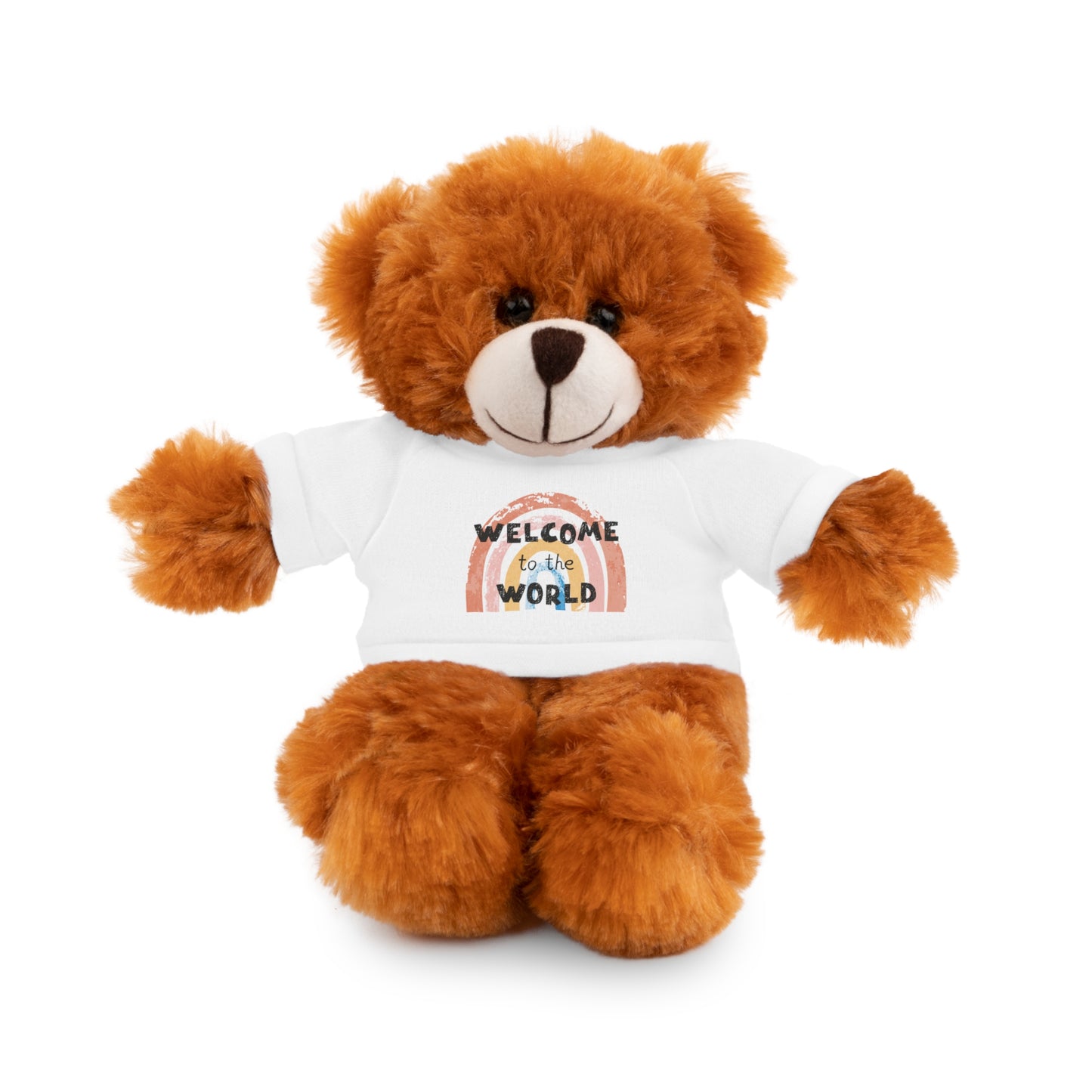 Welcome to the World baby girl Stuffed Animal Teddy Bear - Adorable Gift for Newborns & Celebrations