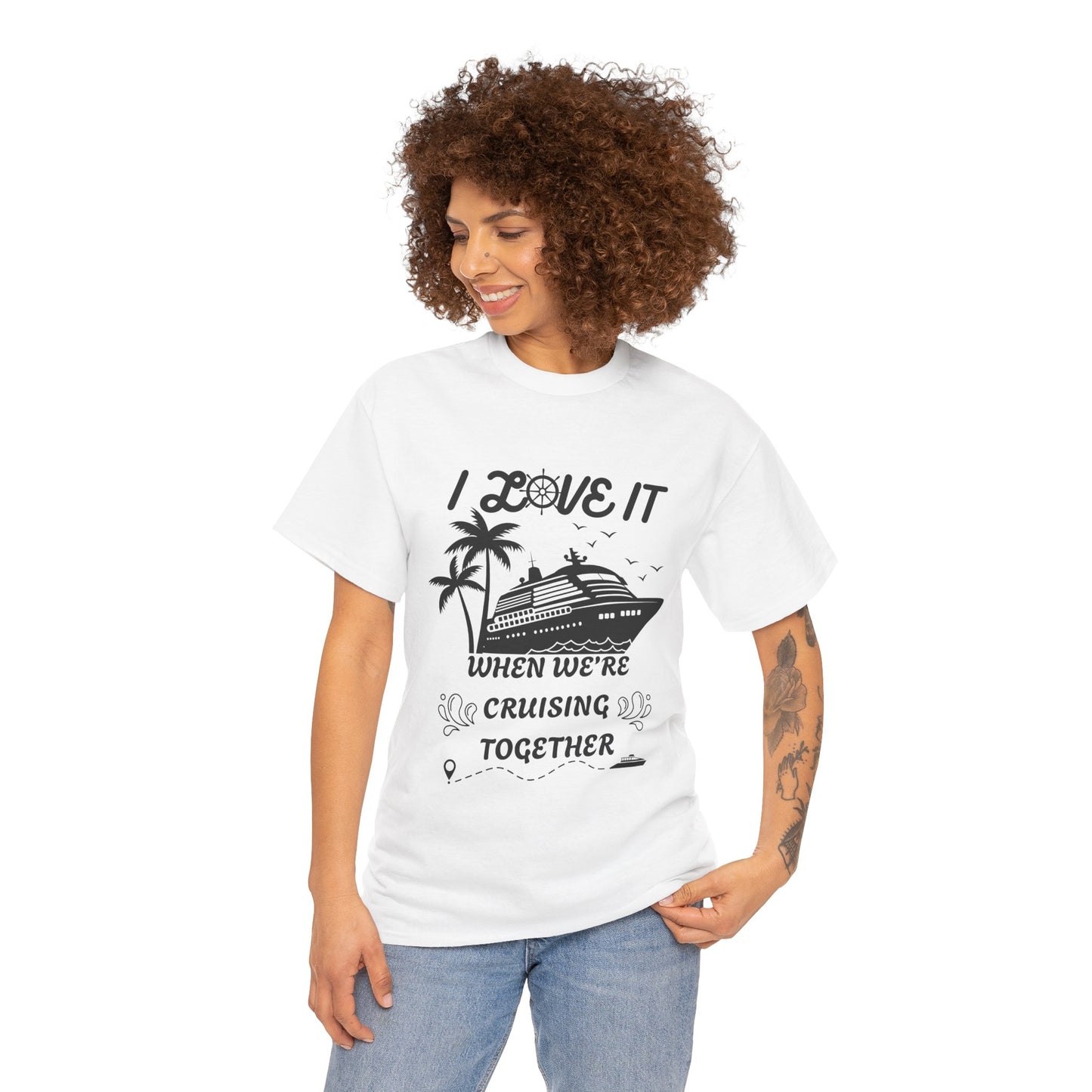 Cruise Together Unisex Heavy Cotton Tee Vacation Shirt