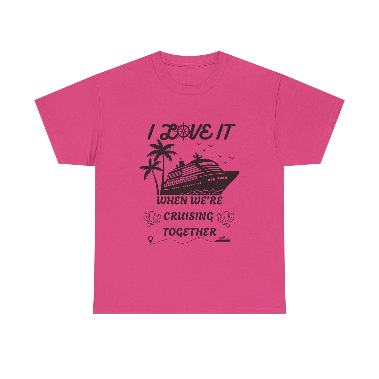 Cruise Together Unisex Heavy Cotton Tee Vacation Shirt
