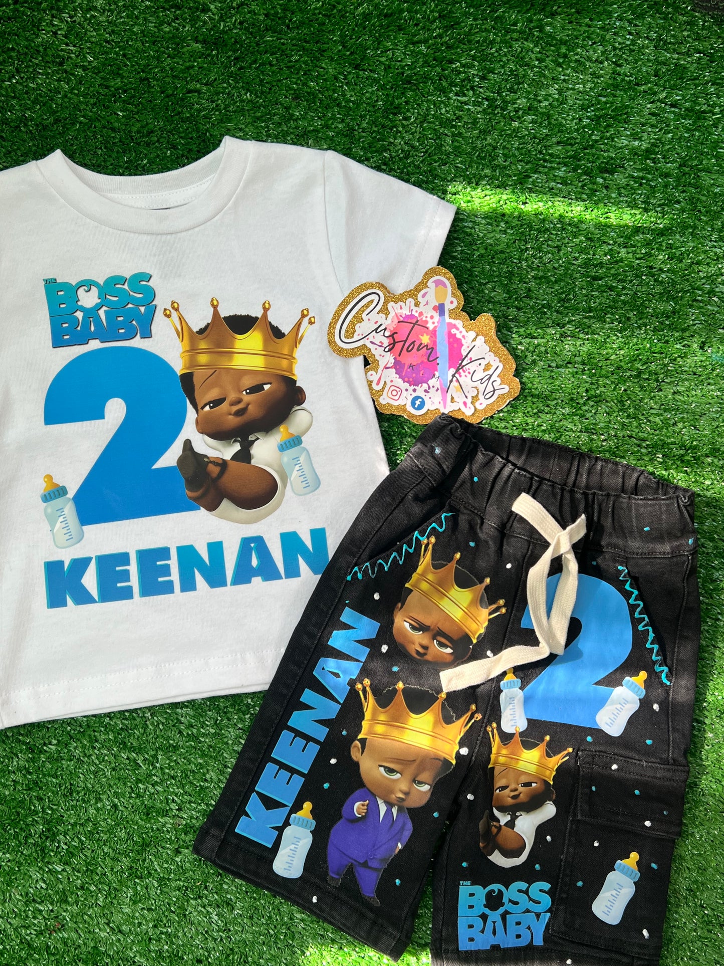 Jean 2p short set