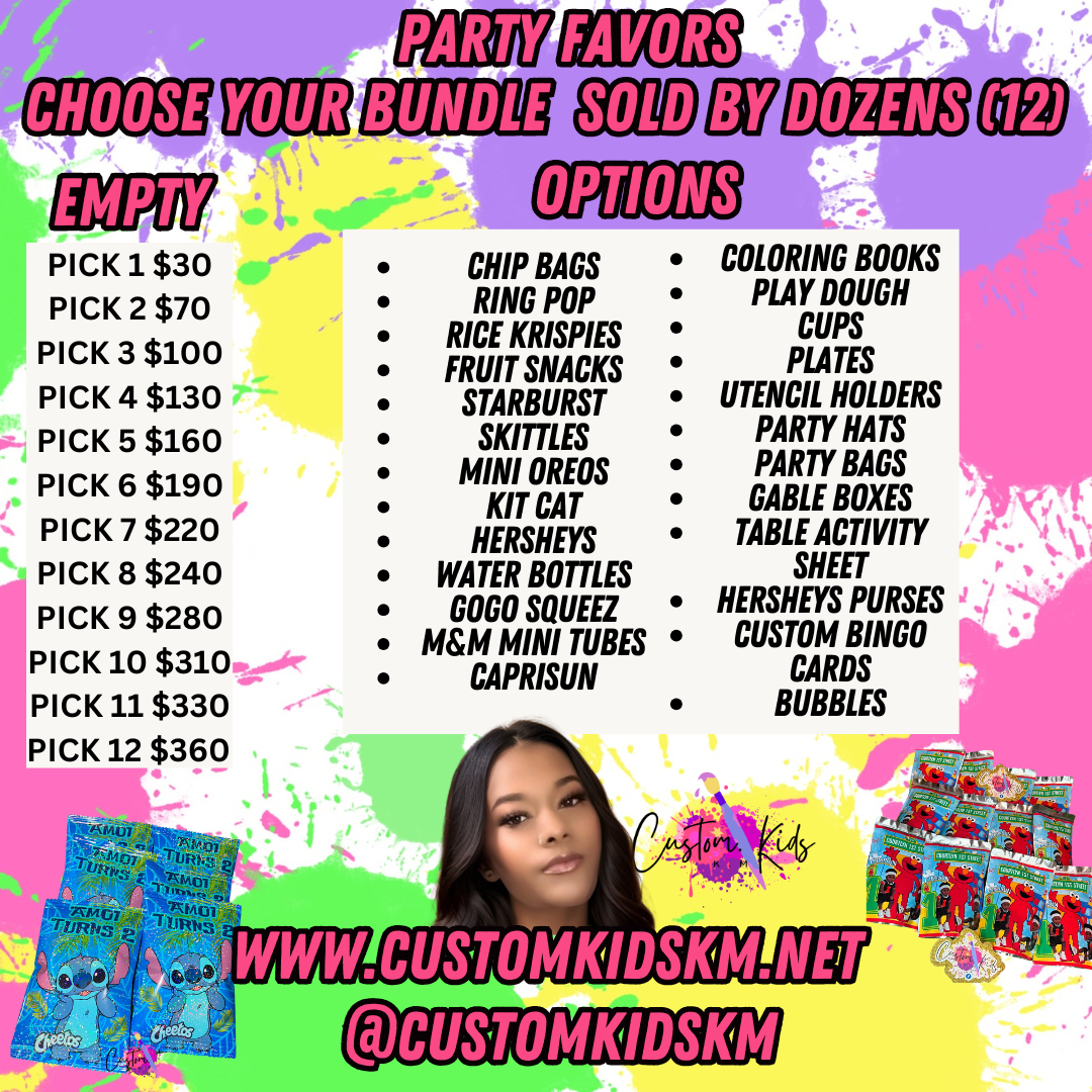 EMPTY PARTY FAVOR BUNDLE