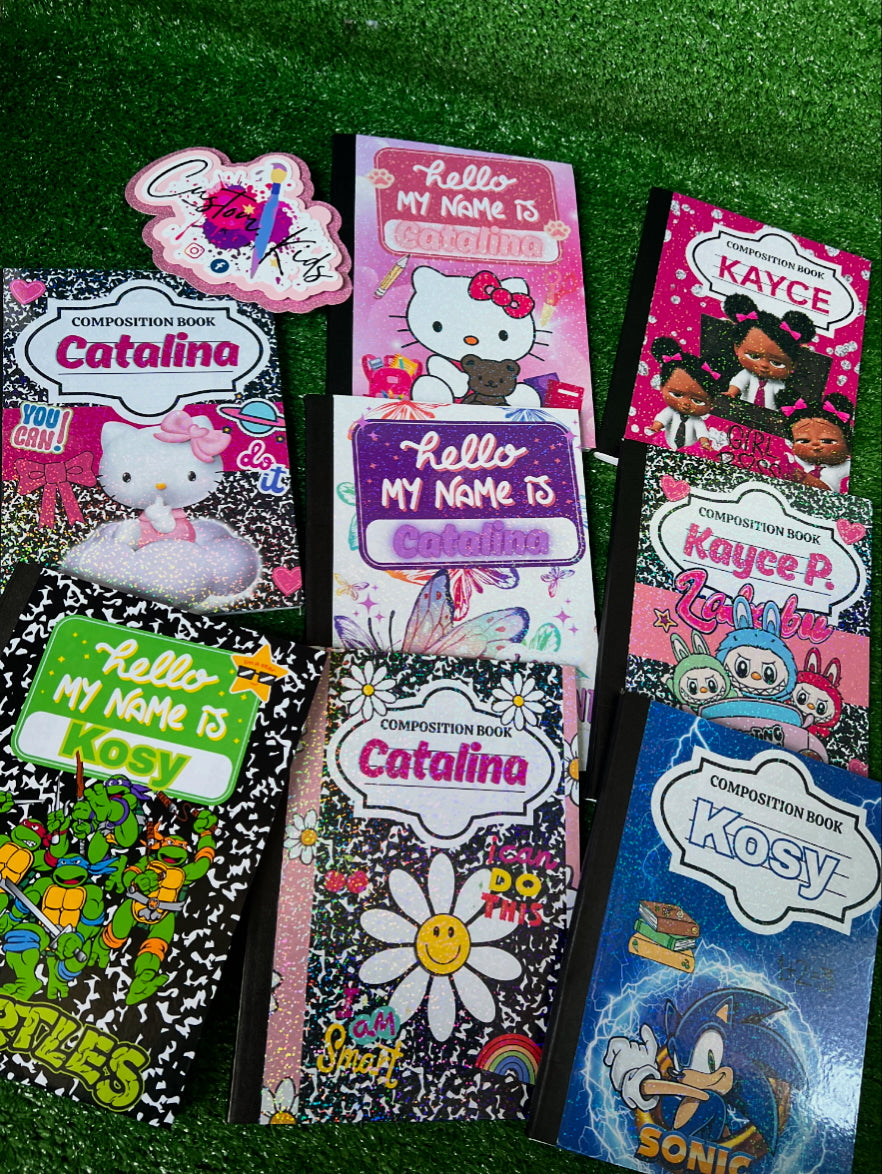 Custom freestyle composition book 80 sheets