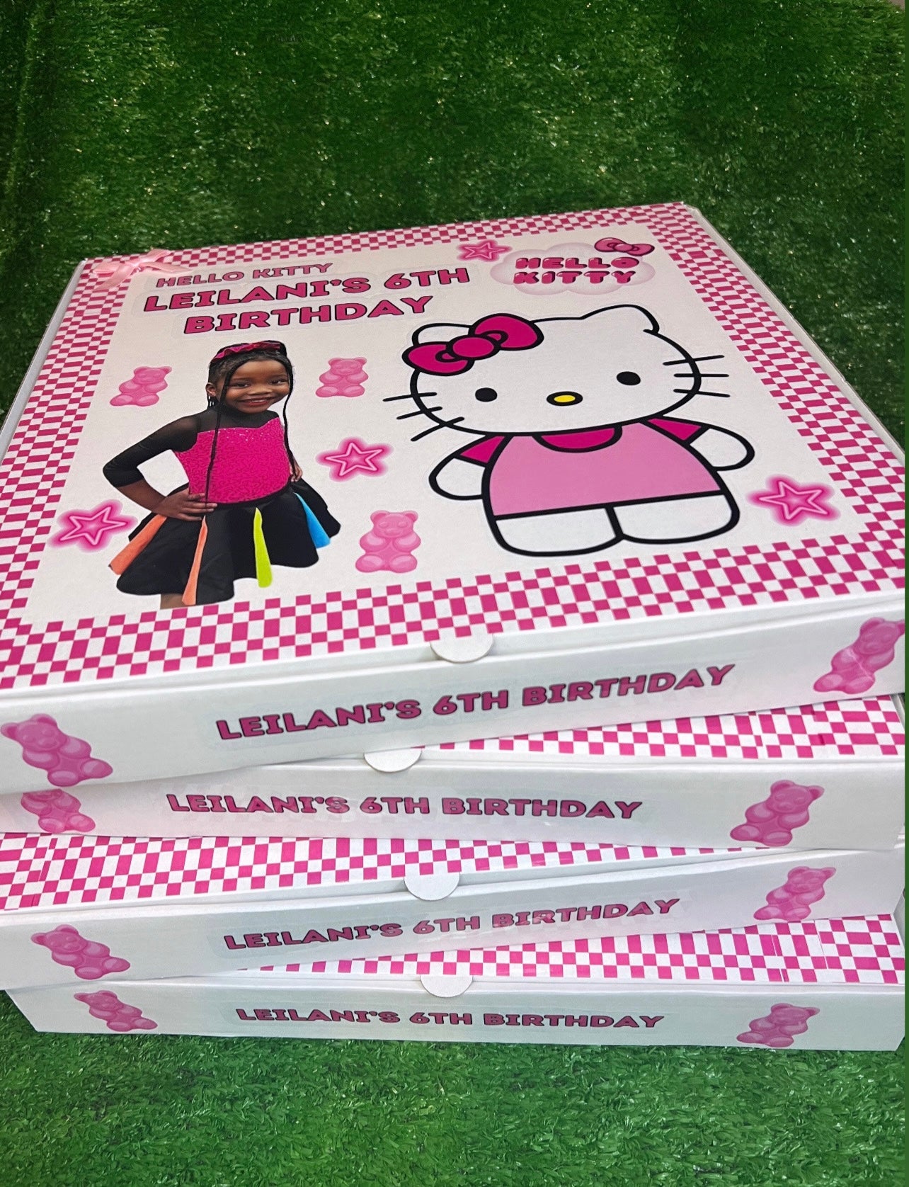 5 custom large pizza boxes