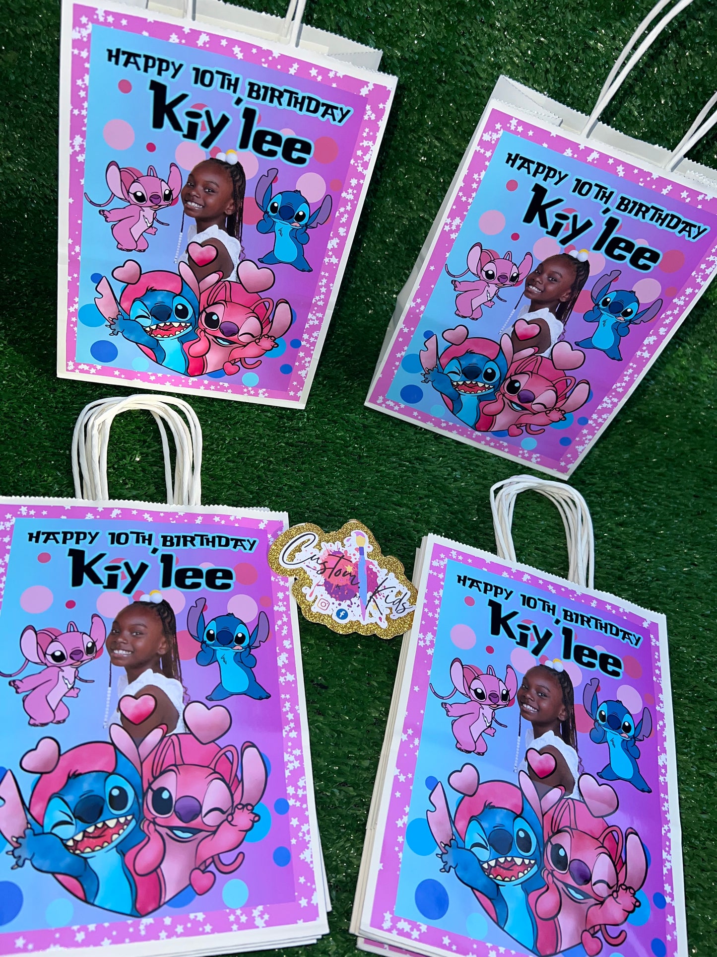 12 Custom Party Bags